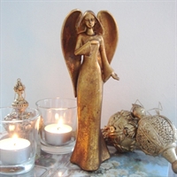 Antikguld engel